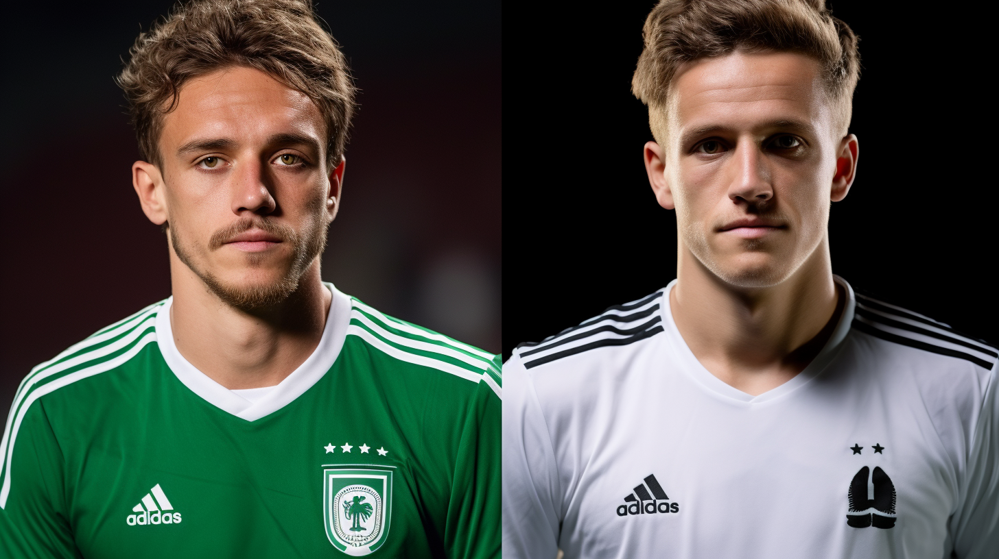 Las estrellas del fútbol Max Kruse y Jan-Peter Jac...